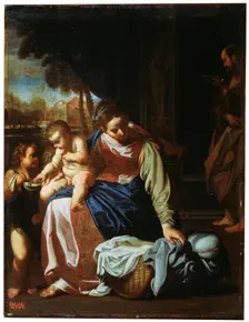 The Holy Family late 16th or early 17th century. Artist: Annibale Carracci