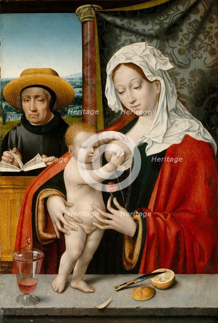 The Holy Family, possibly 1527-33. Creator: Workshop of Joos van Cleve (Netherlandish, Cleve ca. 1485-1540/41 Antwerp).