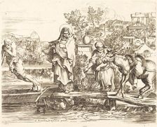 The Holy Family Preparing to Embark. Creator: Sébastien Bourdon