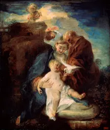 The Holy Family (Rest on the Flight into Egypt) 1719. Artist: Jean-Antoine Watteau