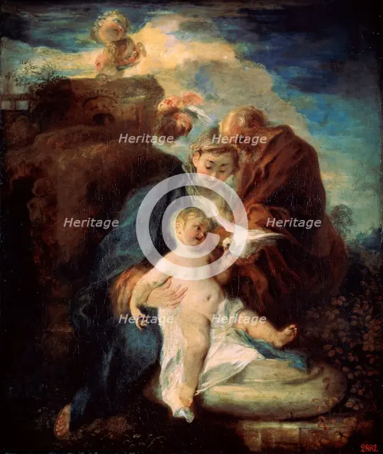 'The Holy Family (Rest on the Flight into Egypt)', 1719.  Artist: Jean-Antoine Watteau