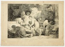 The Holy Family Served by Angels, 1773. Creator: Simon Julien