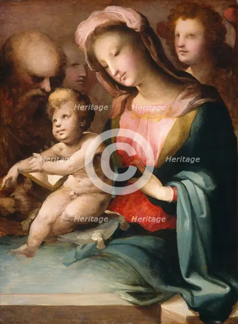 The Holy Family with Angels, c. 1545/1550. Creator: Domenico Beccafumi.