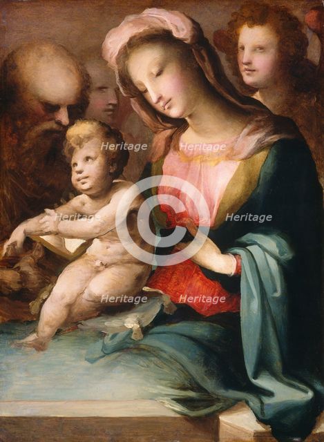 The Holy Family with Angels, c. 1545/1550. Creator: Domenico Beccafumi.