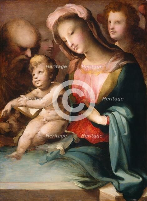 The Holy Family with Angels, c. 1545/1550. Creator: Domenico Beccafumi.