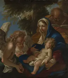 The Holy Family with Angels, ca. 1700. Creator: Sebastiano Ricci