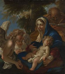 The Holy Family with Angels, ca. 1700. Creator: Sebastiano Ricci