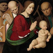 The Holy Family with Four Saints and a Female Donor, c. 1510. Creator: Antonio Rimpacta
