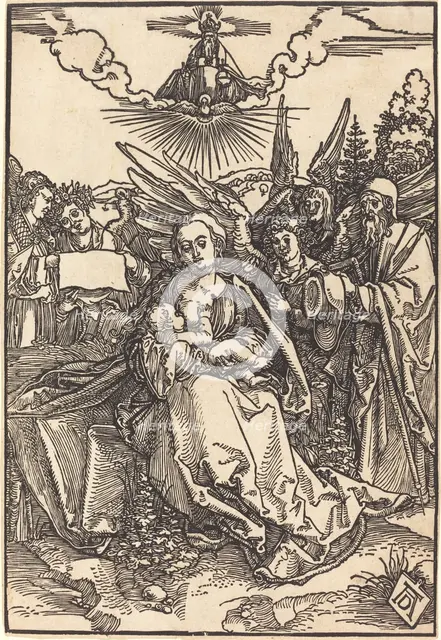 The Holy Family with Five Angels, in or before 1505. Creator: Albrecht Durer.