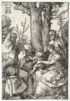 The Holy Family with Joachim and Anna, 1511. Creator: Albrecht Dürer (German, 1471-1528)