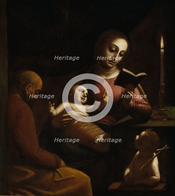 The Holy Family with John the Baptist as a Boy, ca 1578. Artist: Cambiaso (Cambiasi), Luca (1527-1585)