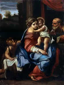 The Holy Family with John the Baptist as a Boy late 16th or early 17th century. Artist: Annibale Carracci