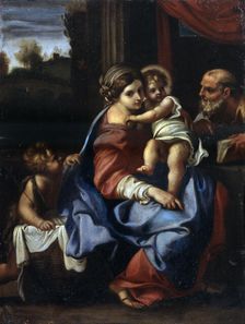 The Holy Family with John the Baptist as a Boy late 16th or early 17th century. Artist: Annibale Carracci