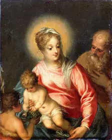 The Holy Family with John the Baptist Creator: Rottenhammer, Johann (Hans), the Elder (1564-1625)
