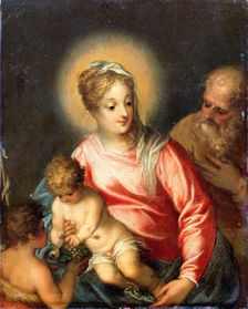 The Holy Family with John the Baptist Creator: Rottenhammer, Johann (Hans), the Elder (1564-1625)