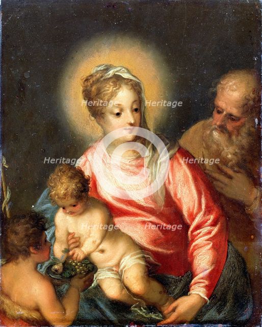 The Holy Family with John the Baptist'. Creator: Rottenhammer, Johann (Hans), the Elder (1564-1625).