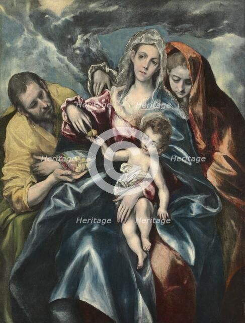 The Holy Family with Mary Magdalen, c. 1590-1595. Creator: El Greco (Spanish, 1541-1614).
