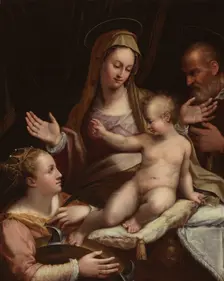 The Holy Family with Saint Catherine of Alexandria, 1581. Creator: Lavinia Fontana