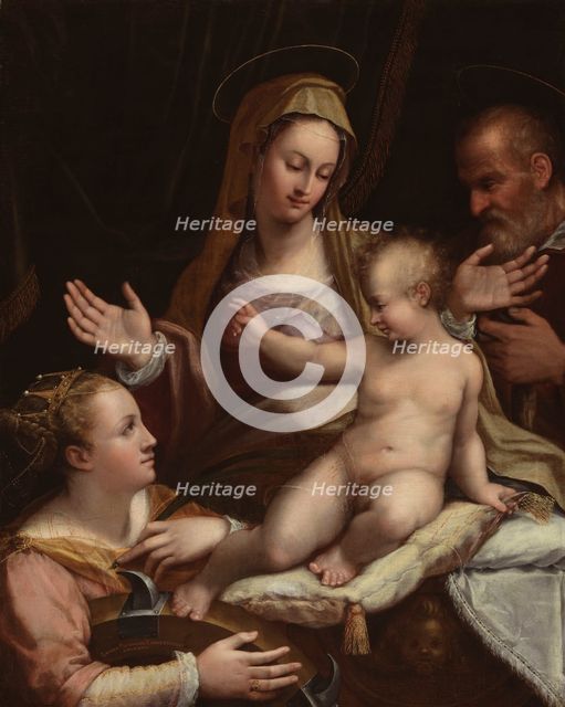 The Holy Family with Saint Catherine of Alexandria, 1581. Creator: Lavinia Fontana.
