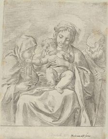The Holy Family with Saint Clare, 1590-1600. Creator: Guido Reni