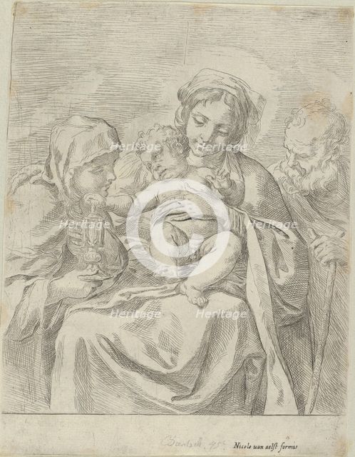 The Holy Family with Saint Clare, 1590-1600. Creator: Guido Reni.