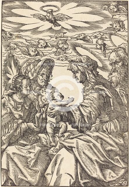 The Holy Family with Saint Anne and Saint Joachim, 1512. Creator: Hans Burgkmair, the Elder.