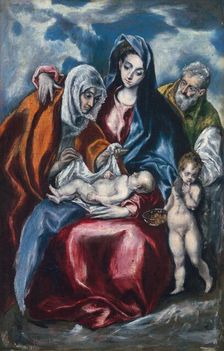 The Holy Family with Saint Anne and the Infant John the Baptist, c. 1595/1600. Creator: El Greco