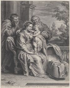 The Holy Family with Saint Anne, ca. 1625-35. Creator: Boetius Adams Bolswert