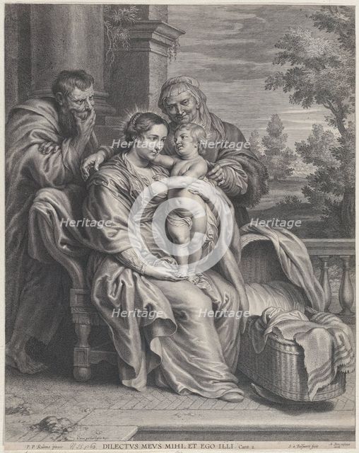 The Holy Family with Saint Anne, ca. 1625-35. Creator: Boetius Adams Bolswert.