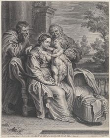The Holy Family with Saint Anne, ca. 1625-35. Creator: Boetius Adams Bolswert