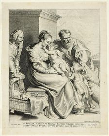 The Holy Family with Saint Elisabeth and the Infant John the Baptist, 1620. Creator: Lucas Vorsterman