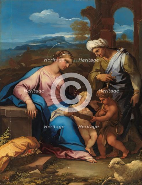The Holy Family with Saint Elizabeth and the Infant Saint John, c1697. Creator: Luca Giordano.