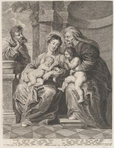 The Holy Family with Saint Elizabeth and the infant Saint John the Baptist, ca. 1640-53. Creators: Jan Witdoeck, Peter Paul Rubens