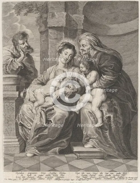 The Holy Family with Saint Elizabeth and the infant Saint John the Baptist, ca. 1640-53. Creators: Jan Witdoeck, Peter Paul Rubens.