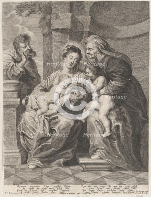 The Holy Family with Saint Elizabeth and the infant Saint John the Baptist, ca. 1640-53. Creators: Jan Witdoeck, Peter Paul Rubens.