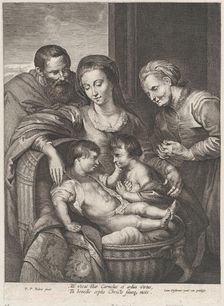 The Holy Family with Saint Elizabeth and the infant Saint John the Baptist, ca. 1615-75. Creator: Lucas Vorsterman