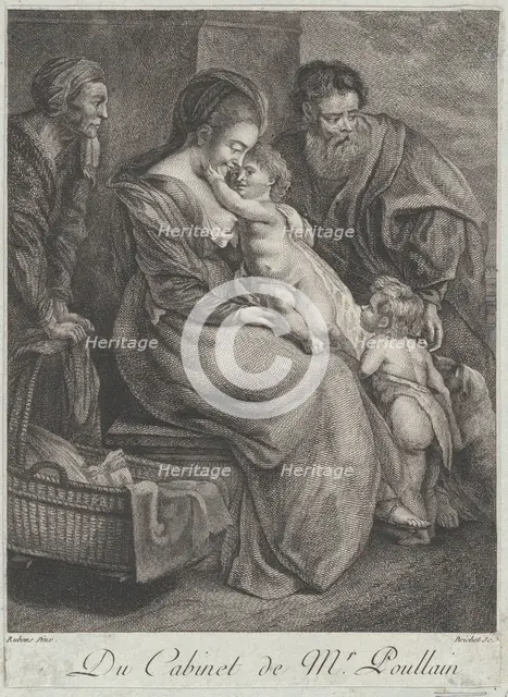 The Holy Family with Saint Elizabeth and Saint John the Baptist, ca. 1780. Creator: François-R.-F. Brichet.