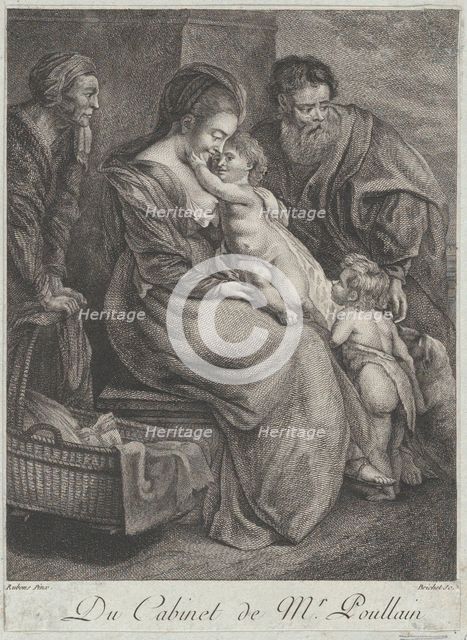 The Holy Family with Saint Elizabeth and Saint John the Baptist, ca. 1780. Creator: François-R.-F. Brichet.
