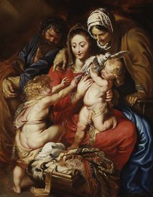 The Holy Family with Saint Elizabeth, Saint John, and a Dove, ca. 1608-9. Creator: Peter Paul Rubens