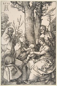 The Holy Family with Saint Joachim and Saint Anne, 1511. Creator: Albrecht Durer