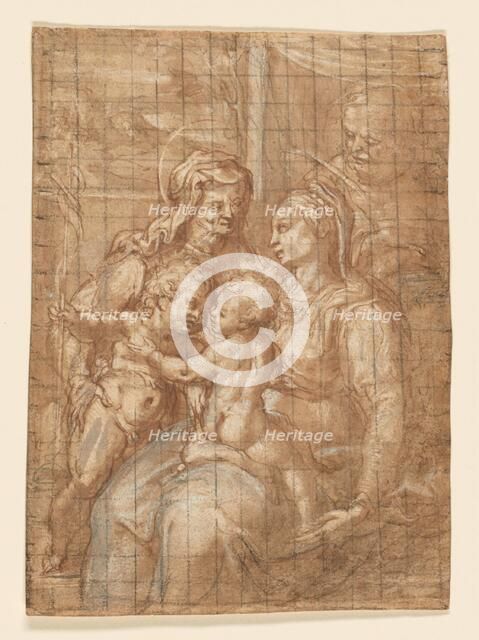 The Holy Family with Saint John the Baptist, 1570/80. Creator: Unknown.