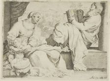 The Holy Family with Saint John the Baptist, 1590. Creator: Annibale Carracci