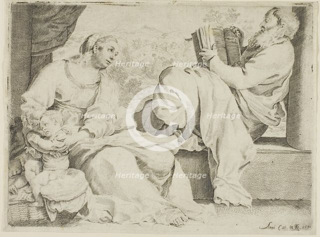 The Holy Family with Saint John the Baptist, 1590. Creator: Annibale Carracci.