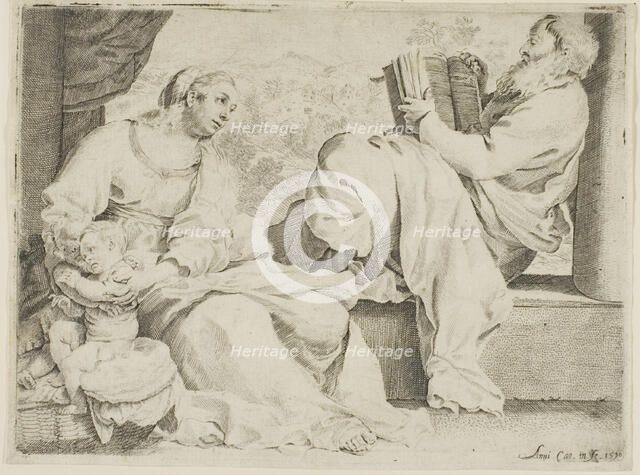 The Holy Family with Saint John the Baptist, 1590. Creator: Annibale Carracci.