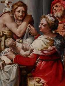 The Holy Family with Saint John the Baptist, about 1550-1560. Creator: Nosadella