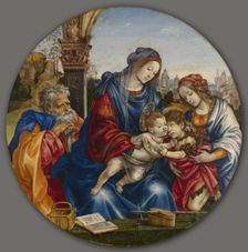 The Holy Family with Saint John the Baptist and Saint Margaret, c. 1495. Creator: Filippino Lippi (Italian, 1457-1504)