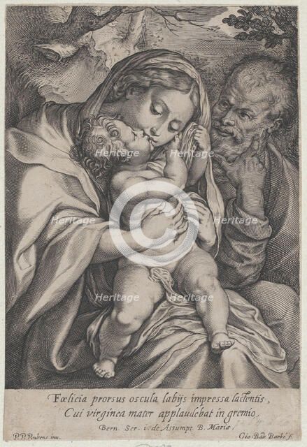 The Holy Family with Saint John the Baptist, ca. 1600-06. Creator: Jean-Baptiste Barbé.