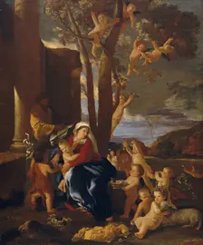 The Holy Family with Saint John the Baptist, ca. 1627. Creator: Nicolas Poussin