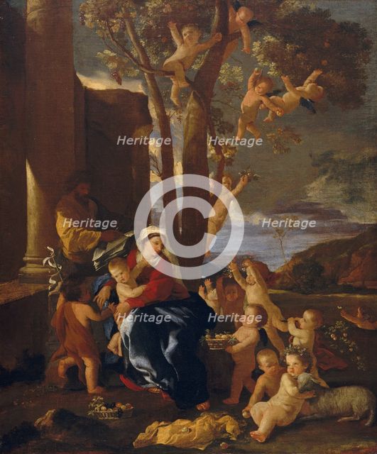 The Holy Family with Saint John the Baptist, ca. 1627. Creator: Nicolas Poussin.