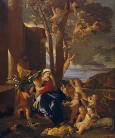 The Holy Family with Saint John the Baptist, ca. 1627. Creator: Nicolas Poussin